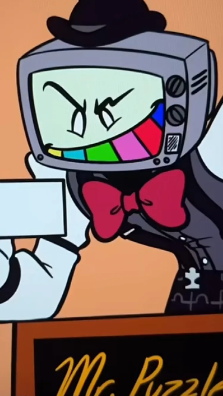 ai character: Mr puzzles background