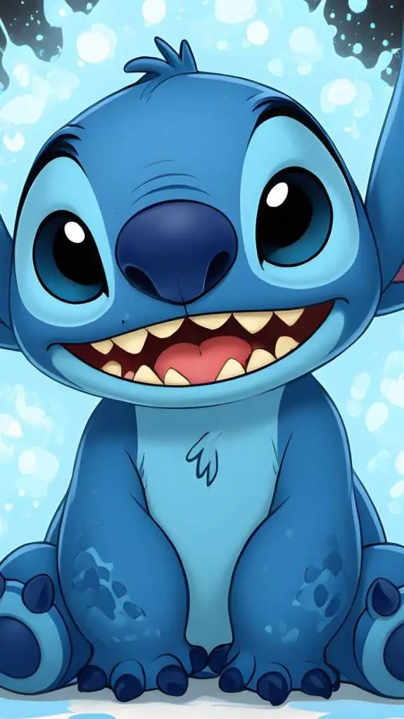 ai character: stitch background