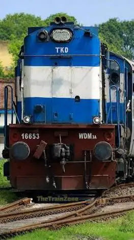 ai character: India train 16653 background