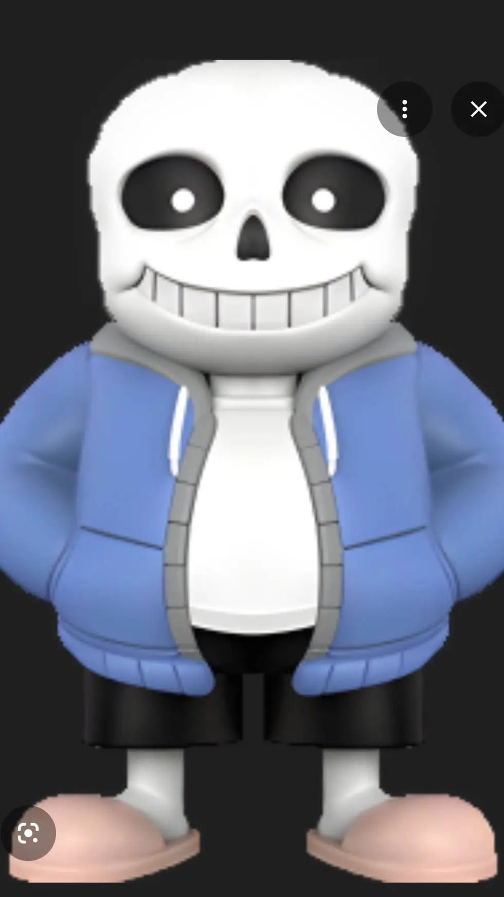 ai character: sans undertale background