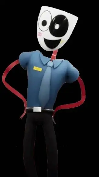 ai character: manger gangle background