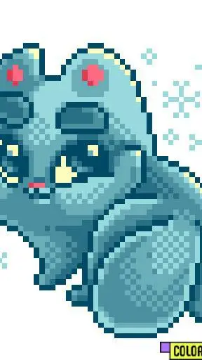 ai character: foxy very gassy background