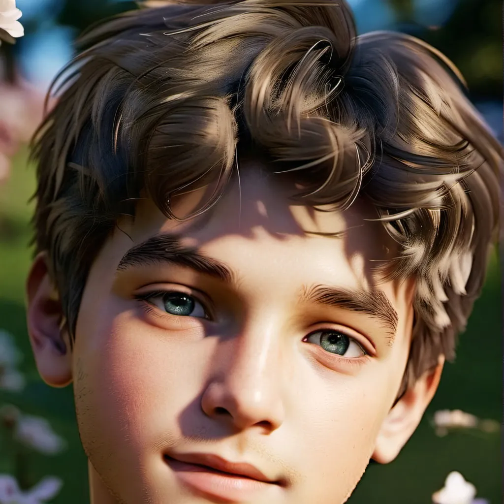 chat with ai character: Bearded kid
