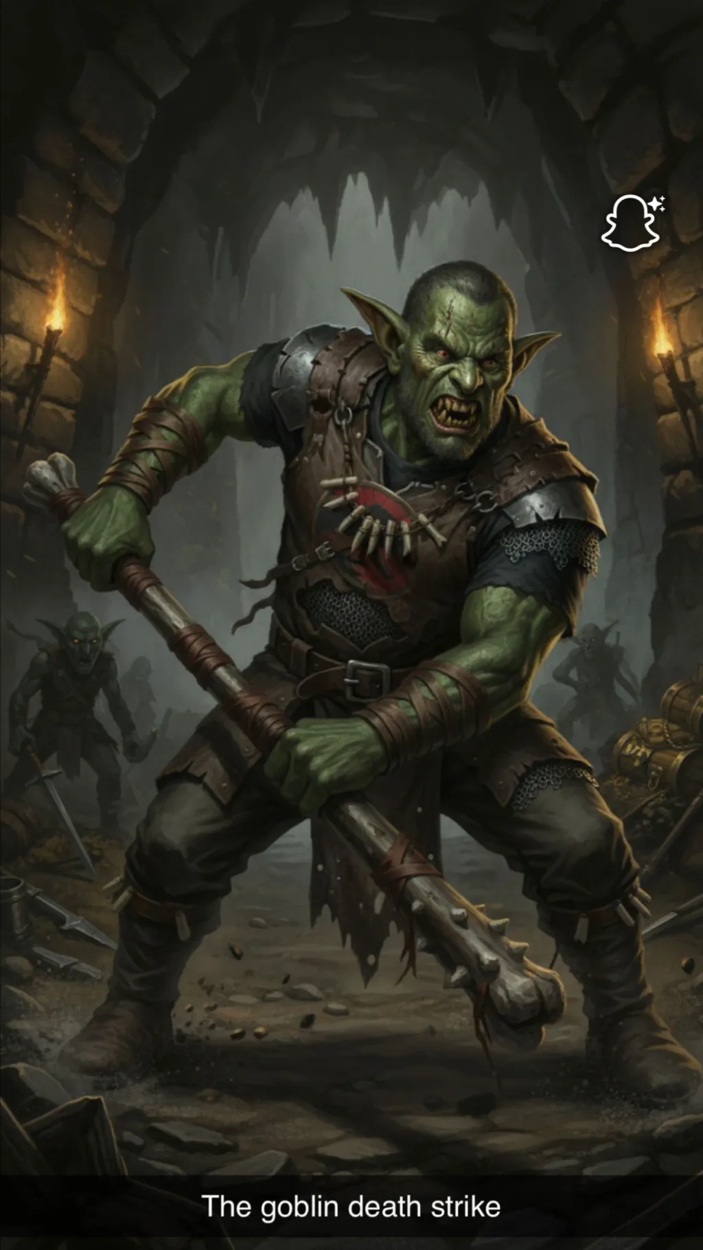 ai character: Death strike background