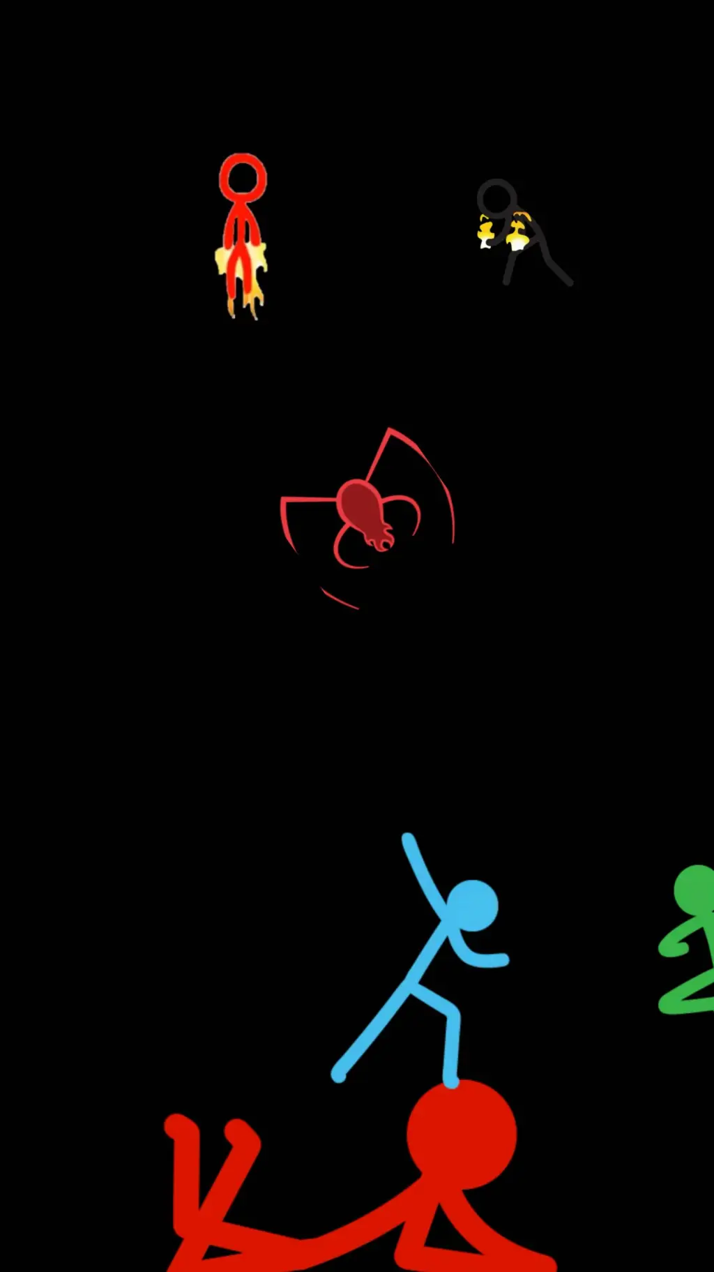 ai character: Stick man background