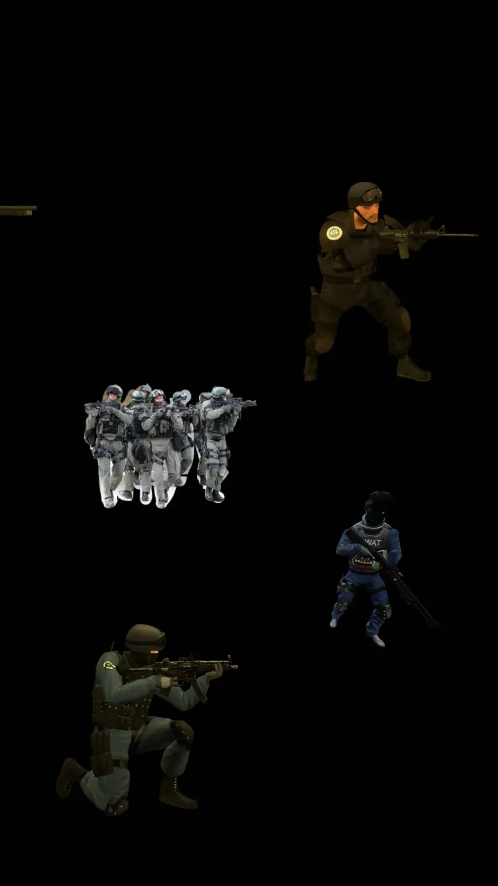 ai character: Swats backup 4 background