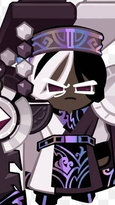 ai character: Dark cacao cookie background