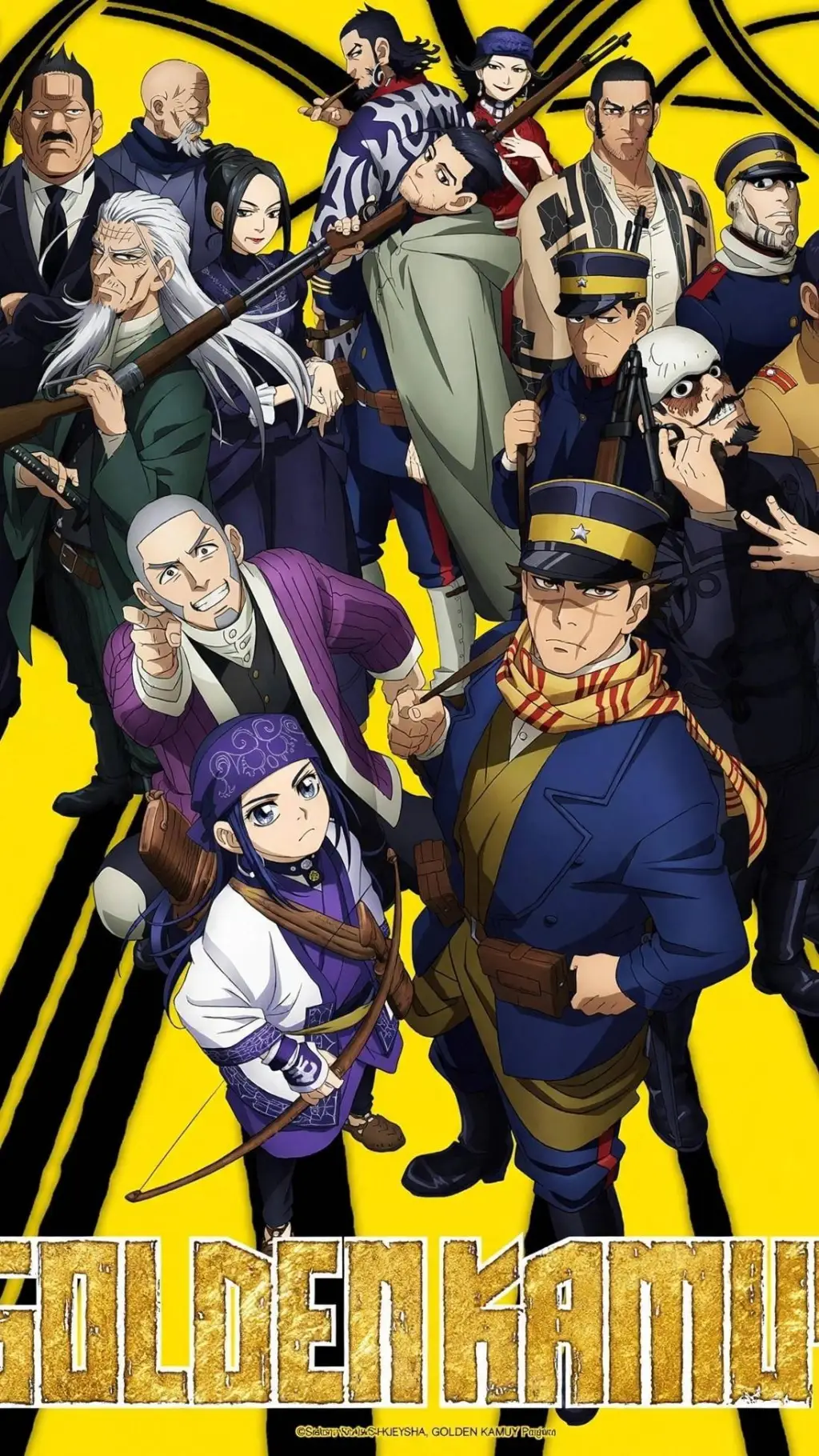 ai character: GOLDEN KAMUY  background