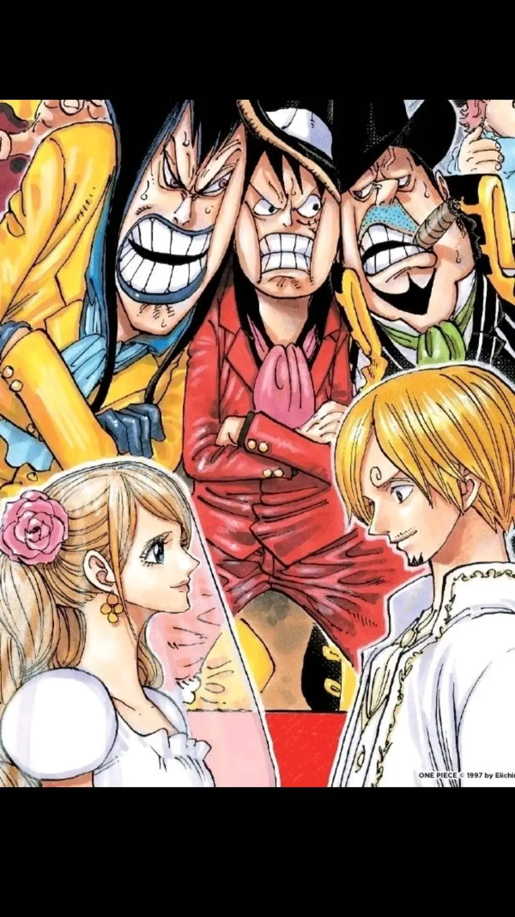 ai character: One Piece-Wedding background