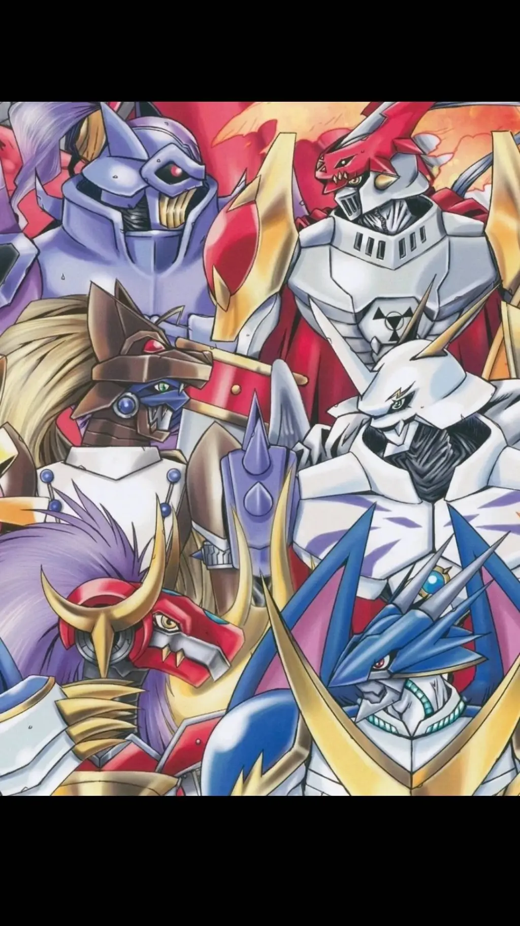 ai character: Digimon R.Knights  background