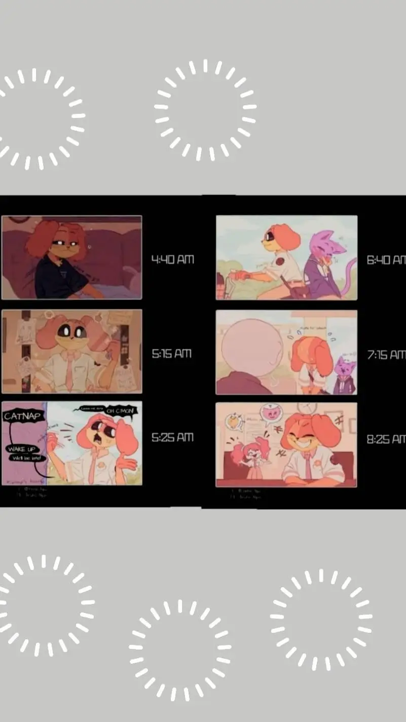 ai character: Catnap and Dogday background