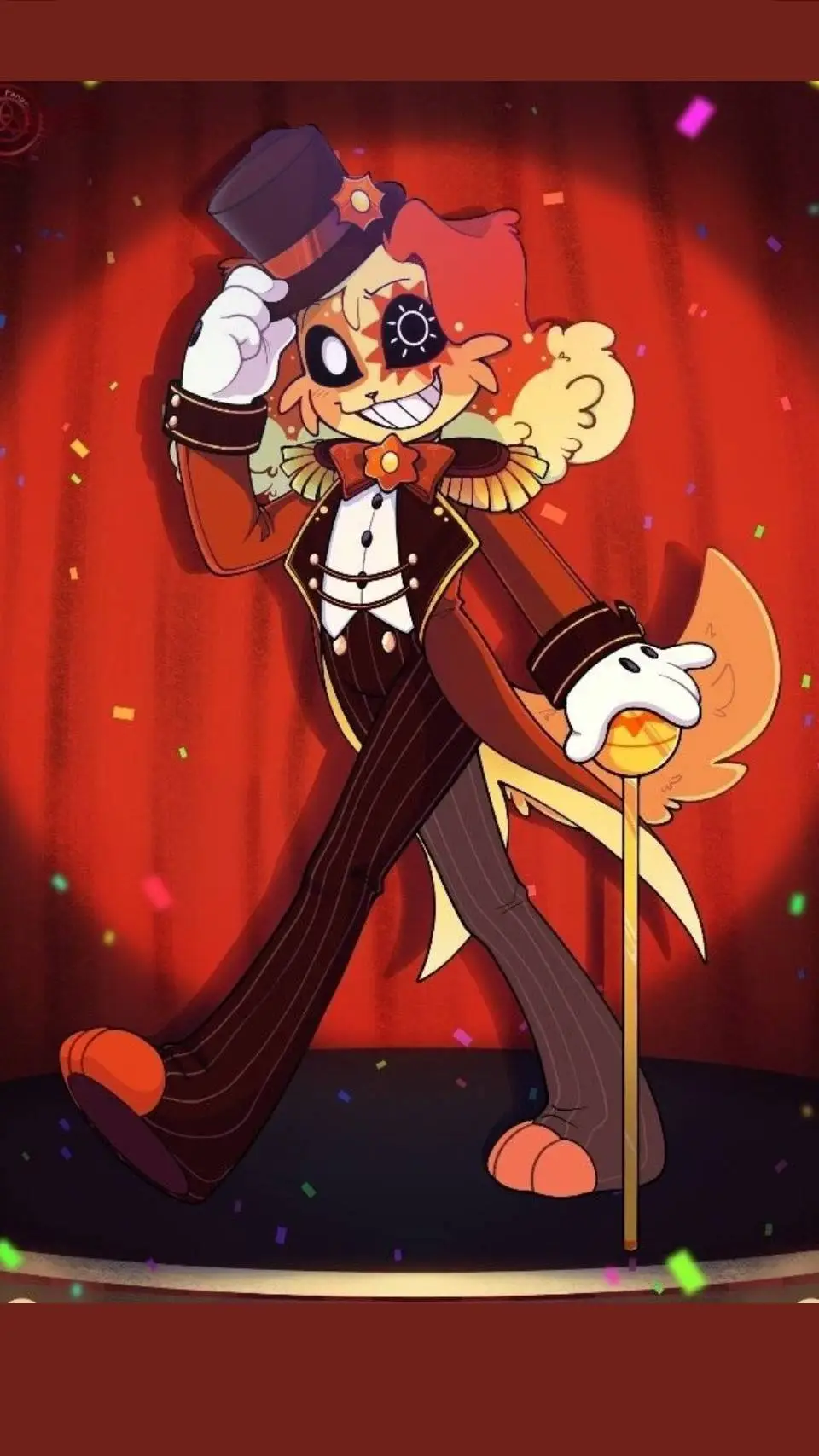 ai character: Circus Dogday background