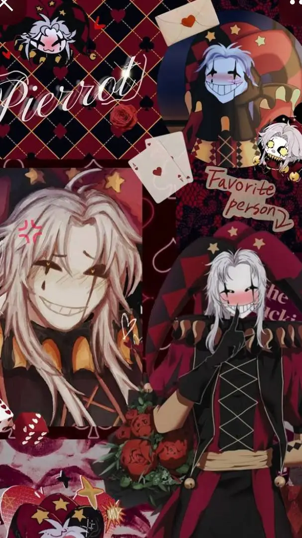 ai character: Pierrot  background