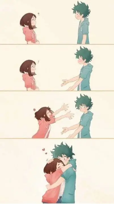 ai character: Izuku x Uraraka  background