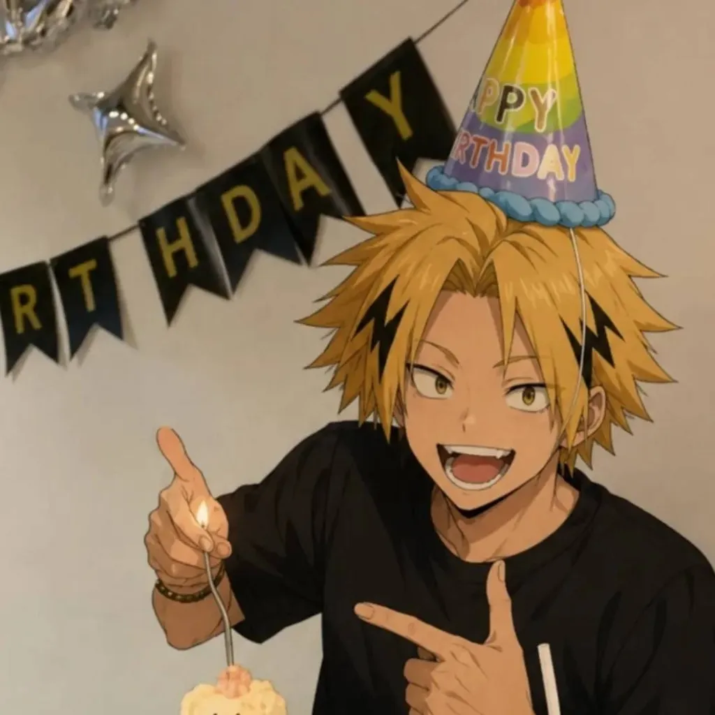 chat with ai character: Feliz cumple Denki