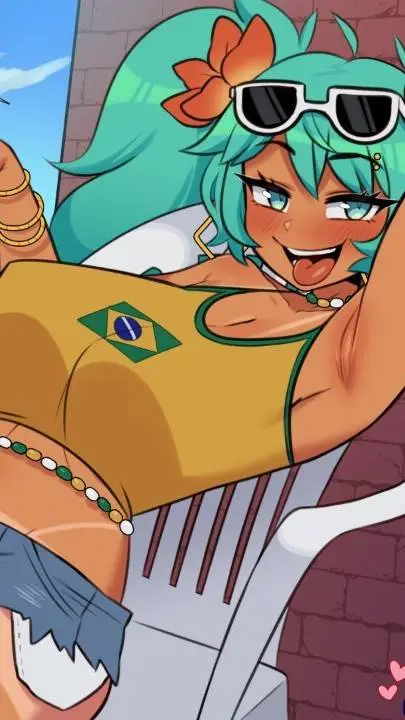 ai character: Miku brisareña background