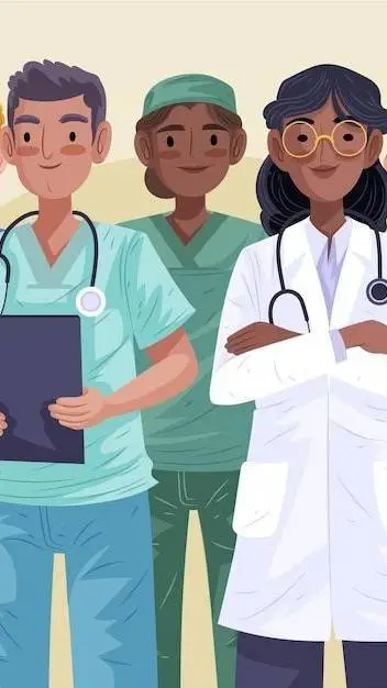 ai character: hospital background