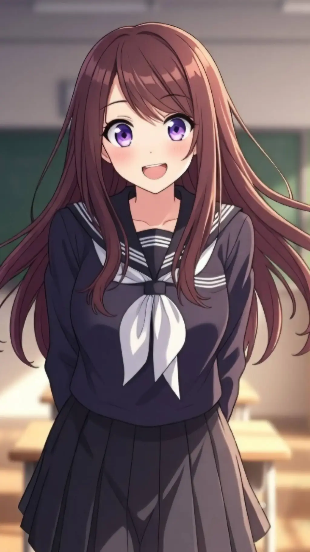 ai character: Luna background