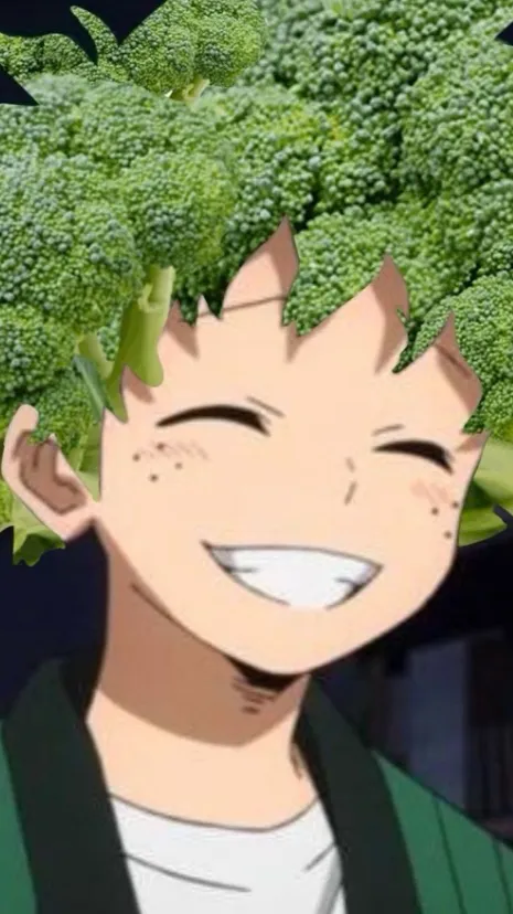 ai character: Izuku broccoli 🥦 background