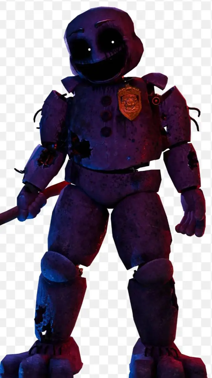ai character: El hombre morado  background