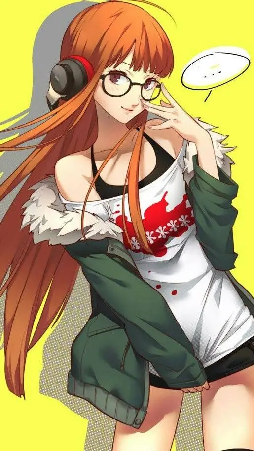 ai character: futaba sakura background