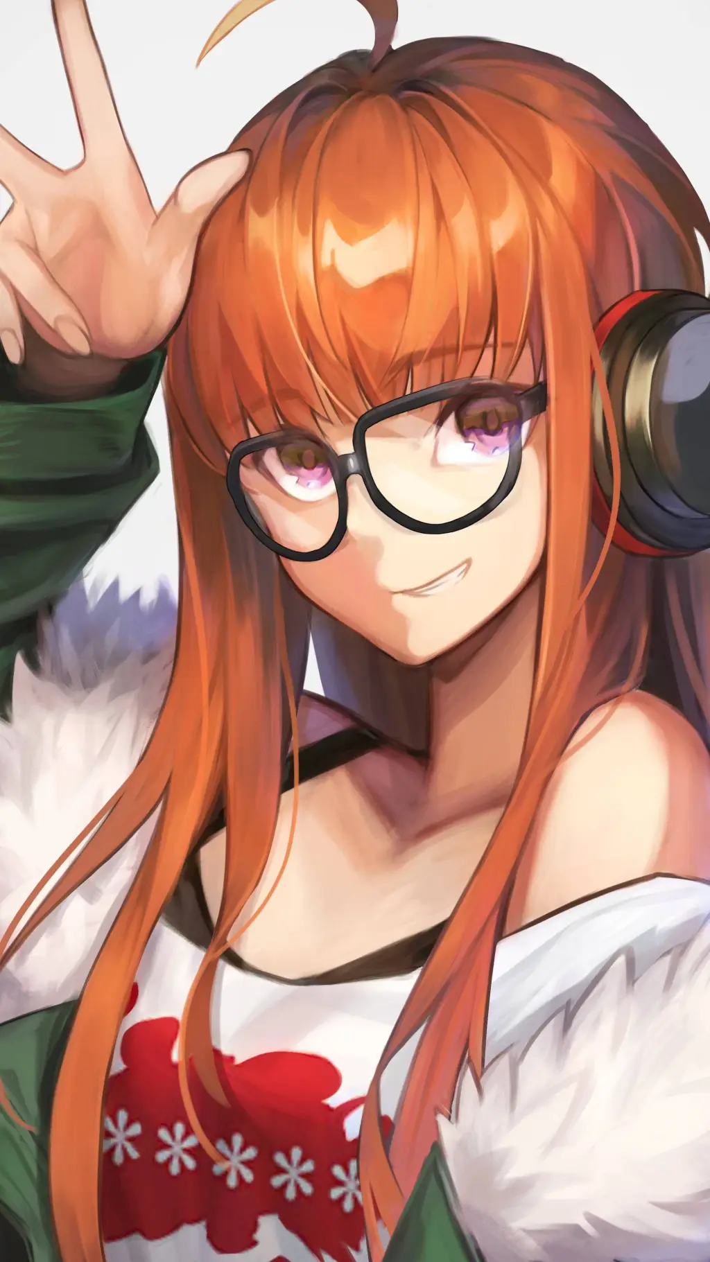 ai character: futaba sakura background