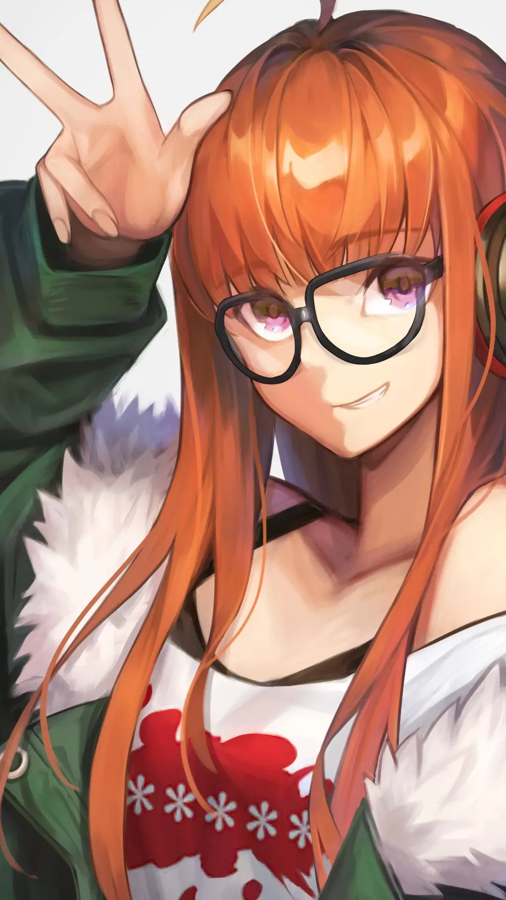 ai character: futaba sakura background