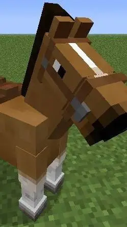 ai character: caballo Minecraft  background