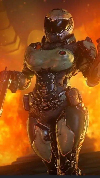 ai character: doom girl background