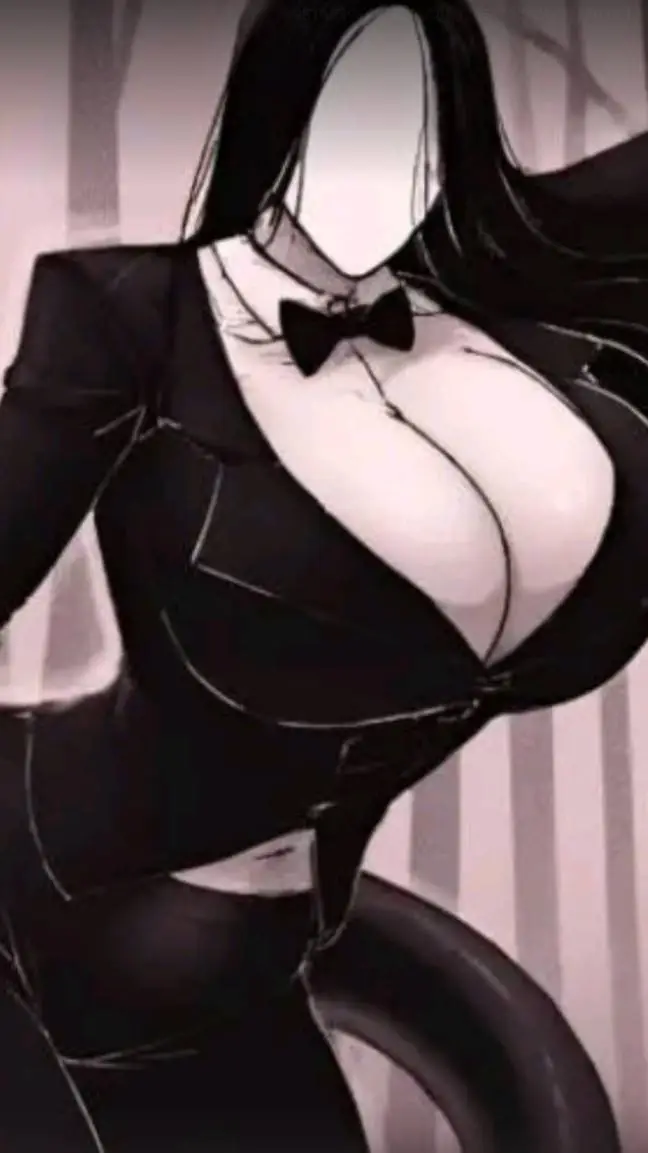 ai character: slender woman  background