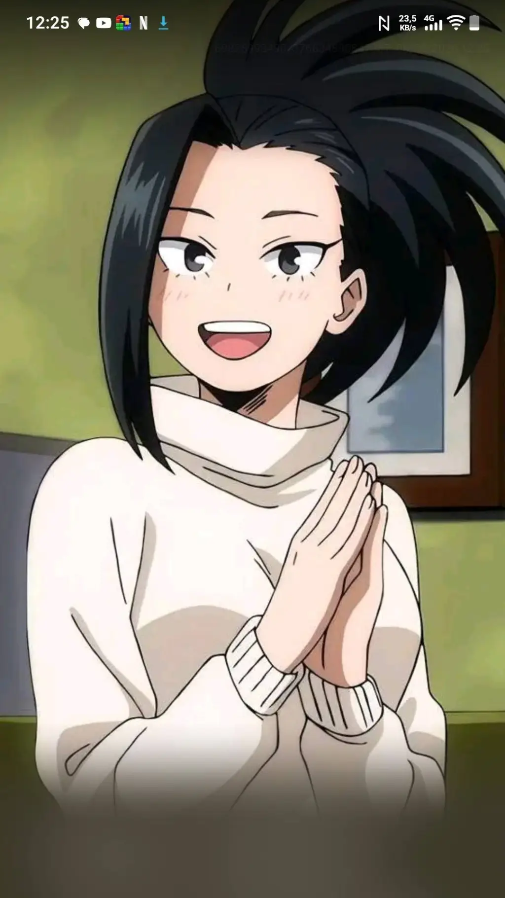 ai character: momo yaoyorozu background