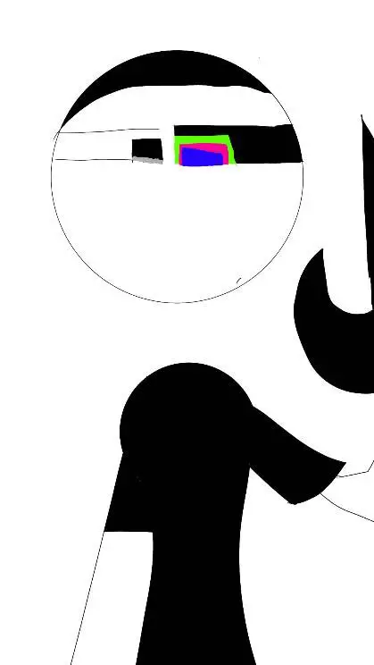 ai character: Glitch virus background