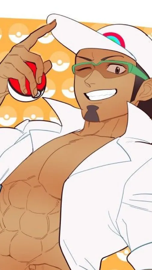 ai character: Profesor Kukui background