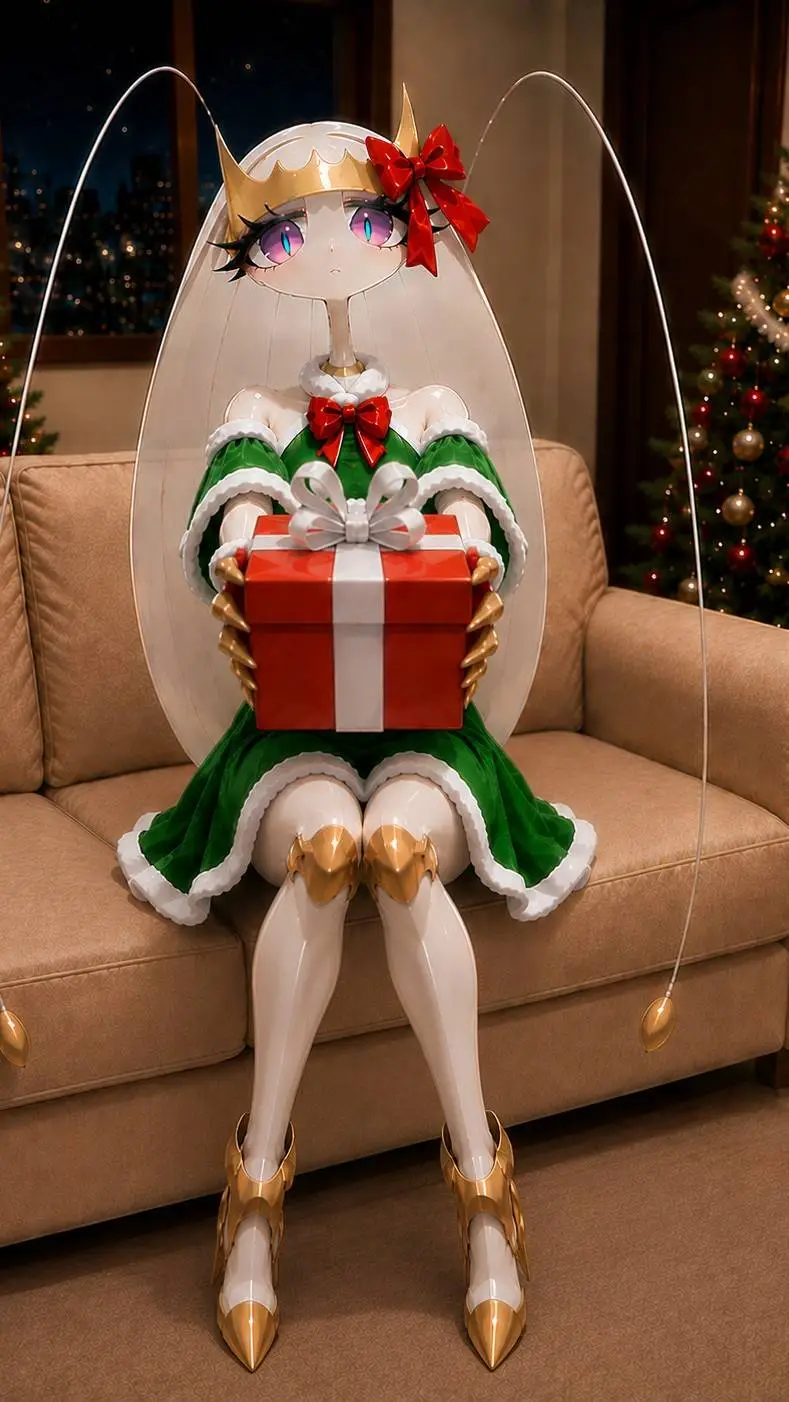 ai character: pheromosa navidad  background