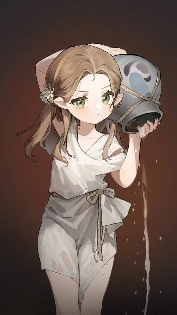 ai character: La source  background