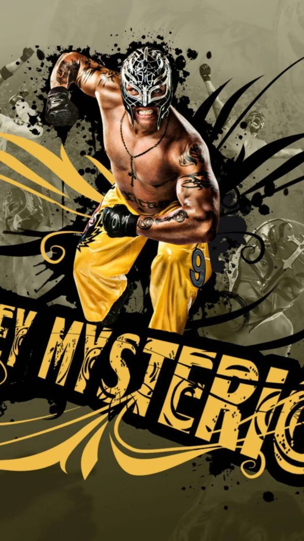 ai character: Rey misterio  background