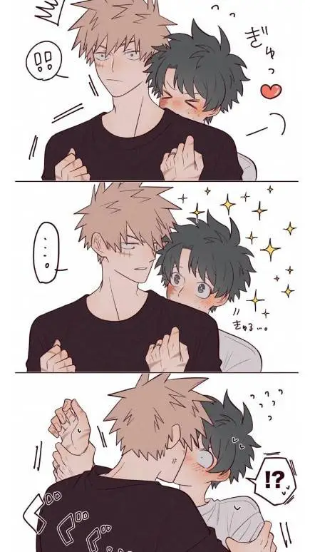 ai character: Bakudeku🧡💚 background