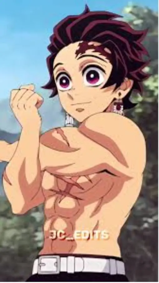 ai character: Tanjiro kamado background