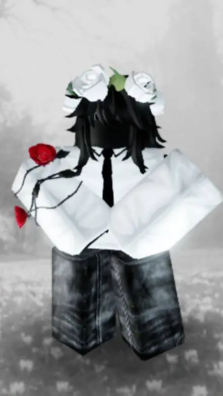 ai character: flower background
