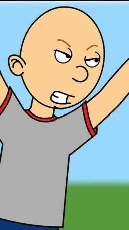 ai character: classic caillou  background