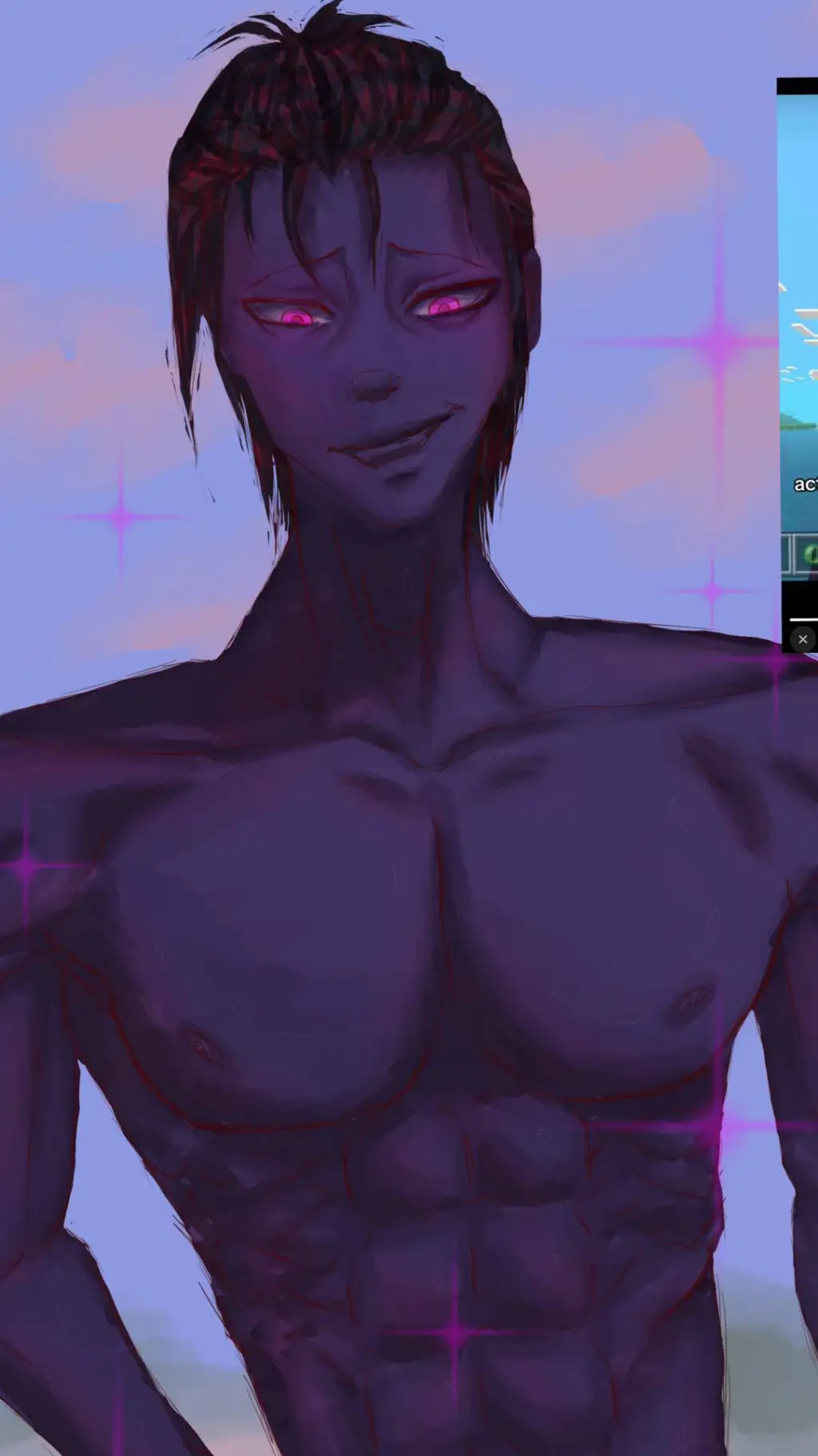 ai character: enderman human  background