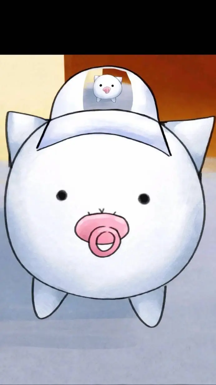 ai character: gatito bebe  background
