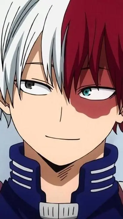 ai character: shoto todoroki  background