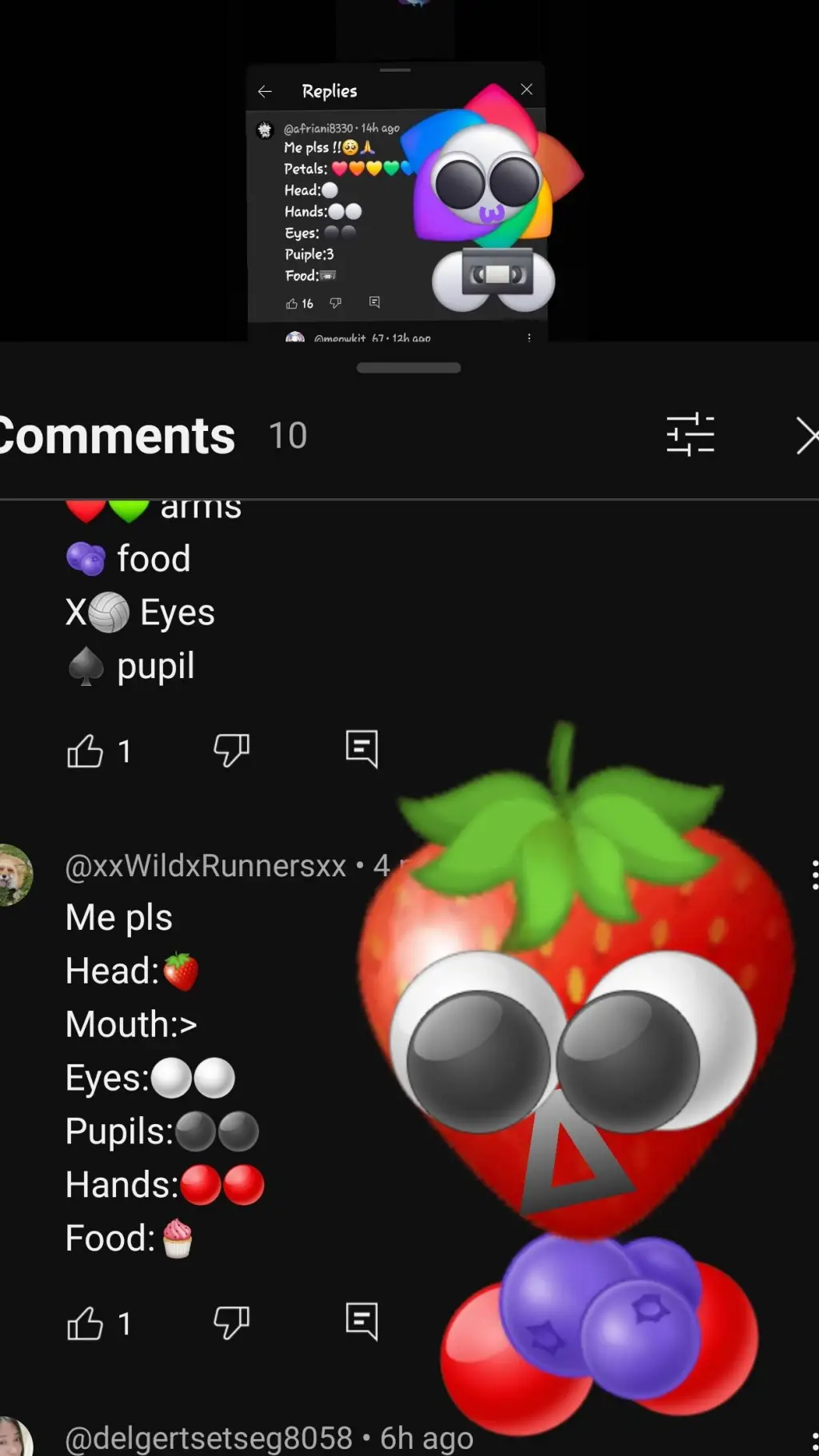 ai character: sprout x cosmo  background