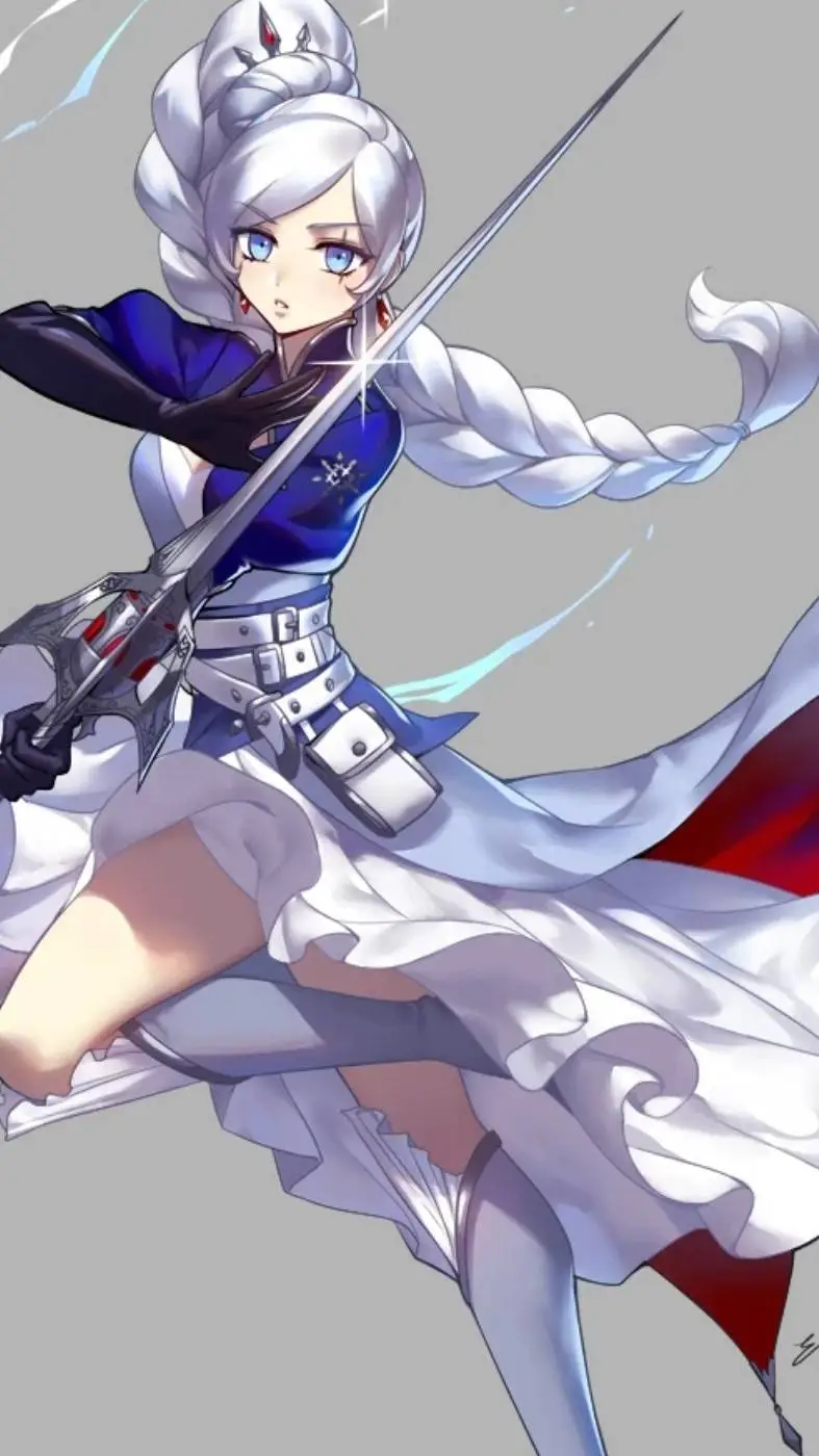ai character: Weiss Schnee  background