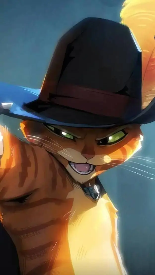 ai character: gato con botas background