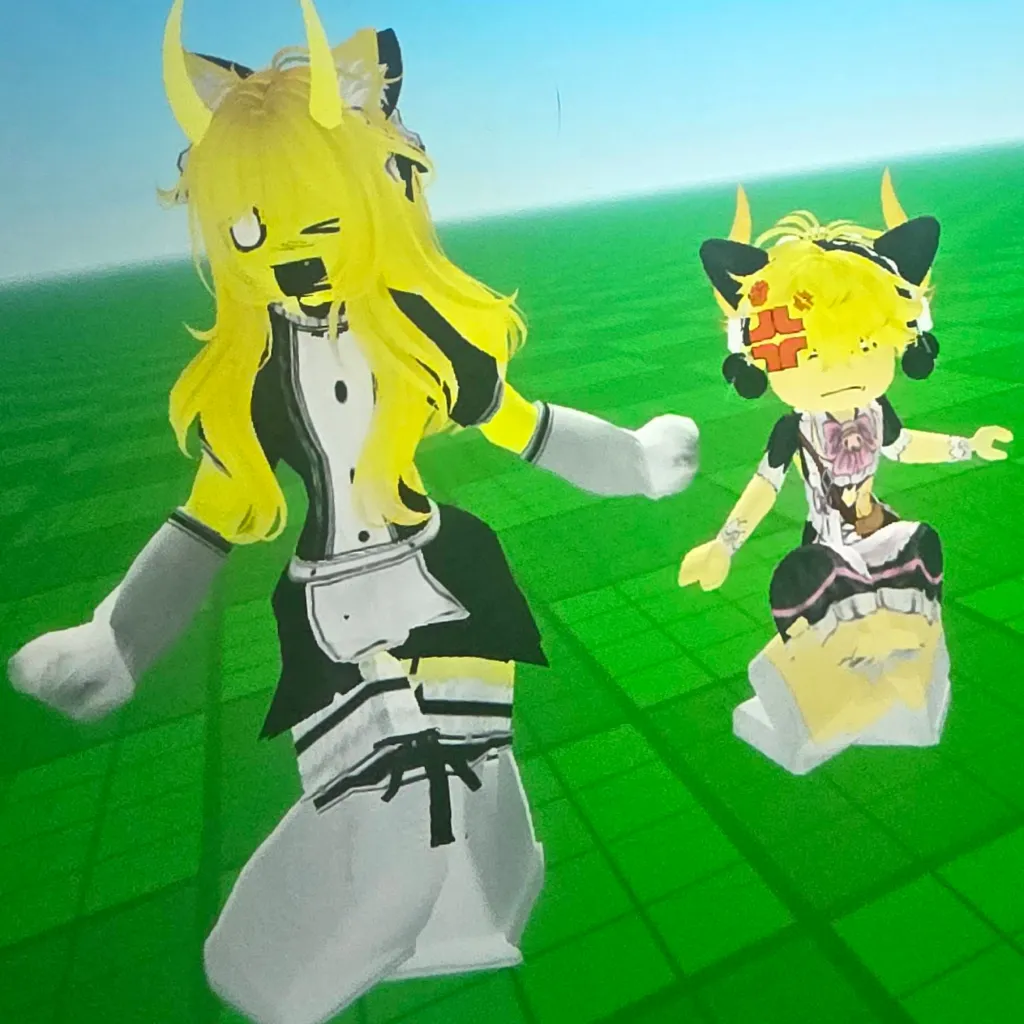 chat with ai character: me and violet =3