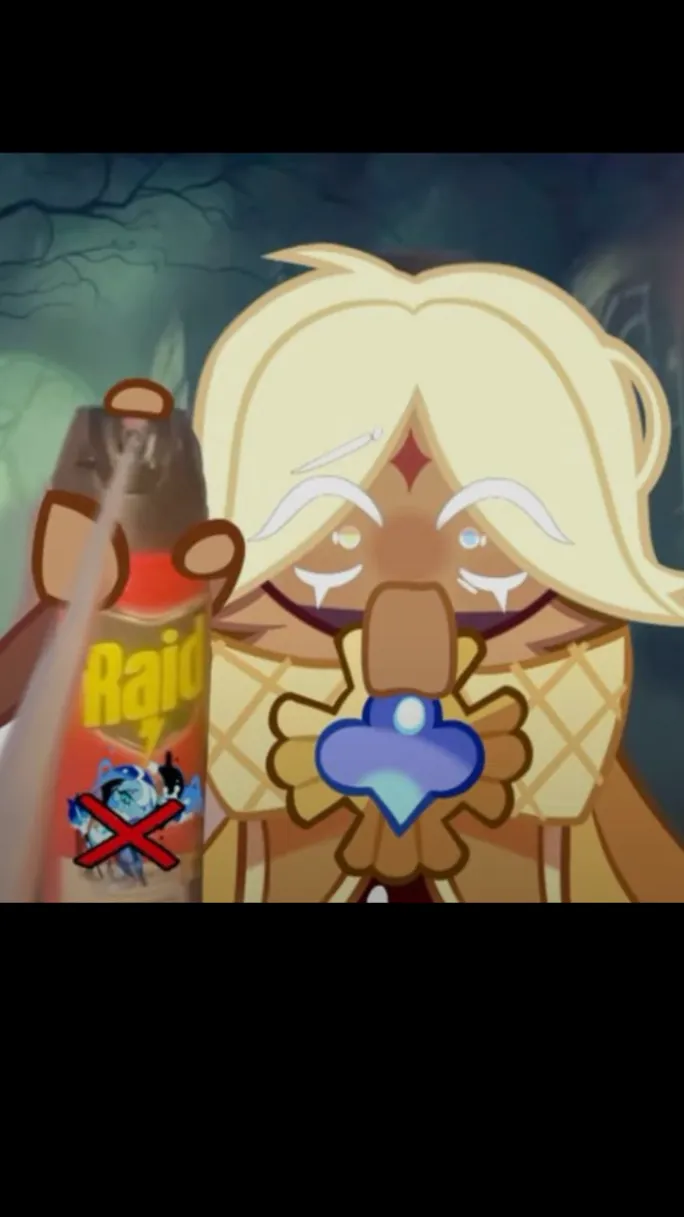 ai character: Pure vanilla cooki background