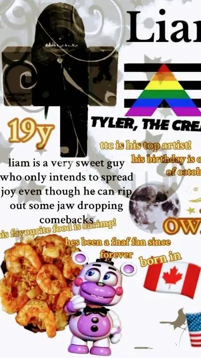 ai character: Liam  background