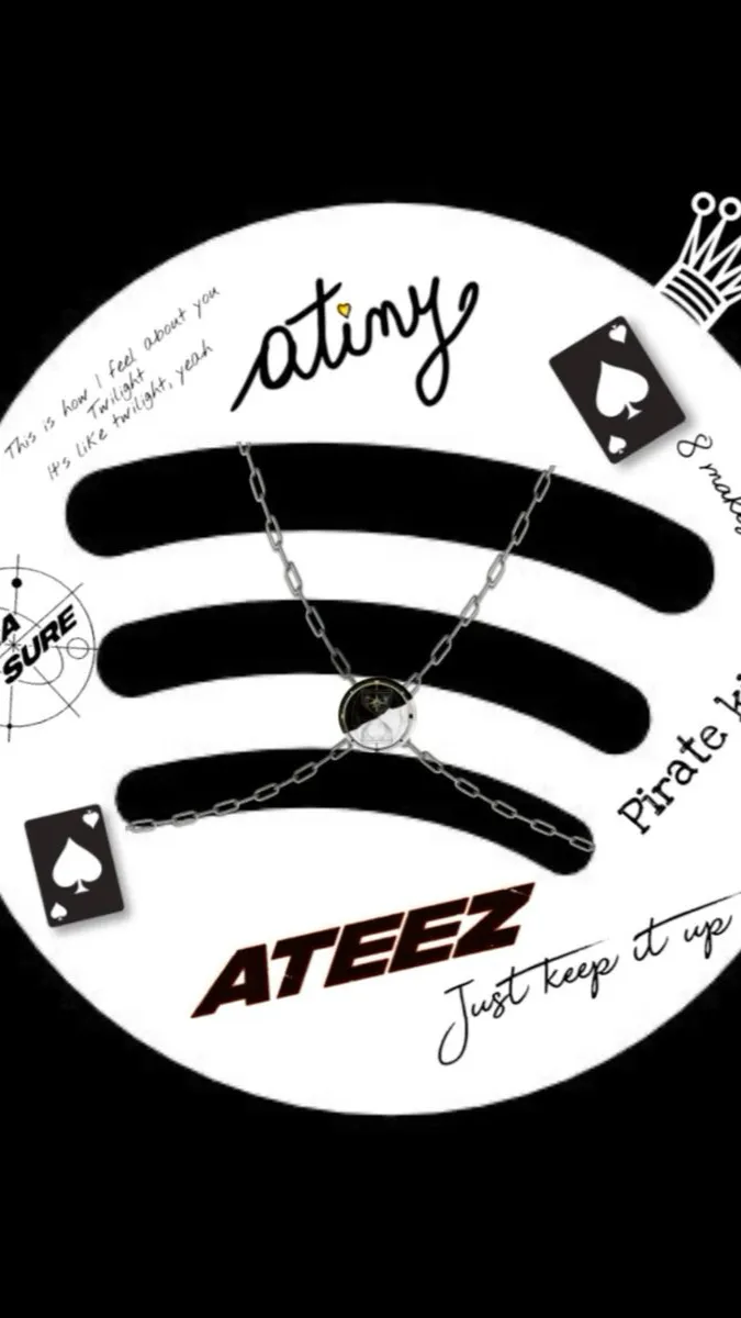 ai character: Ateez and katseye  background
